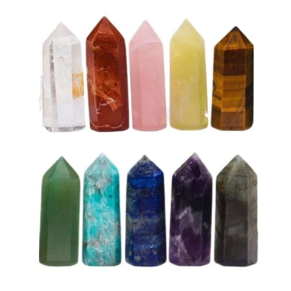 "The Balancer" - 10 Piece Crystal Point Set