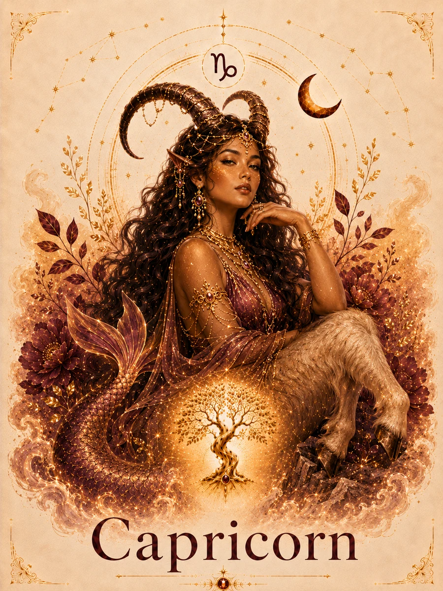 Capricorn zodiac artwork