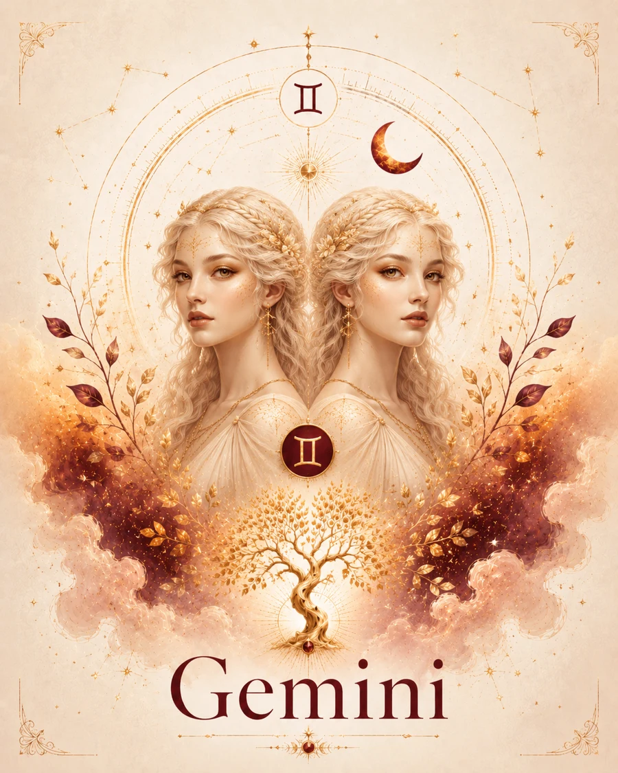 Gemini zodiac artwork