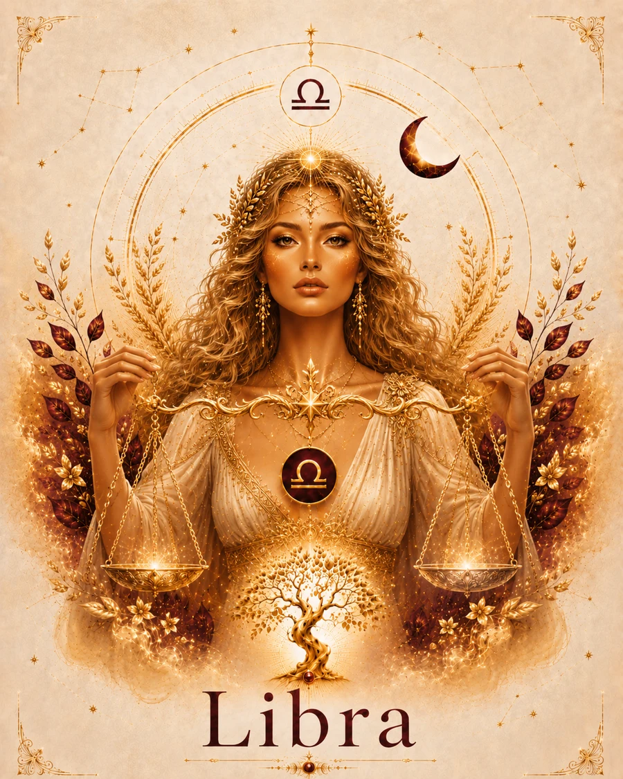Libra zodiac artwork