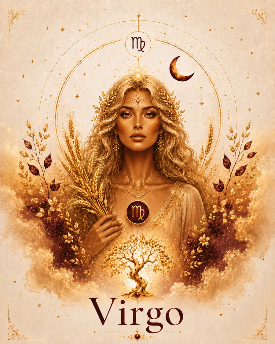 Virgo zodiac artwork